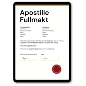 apostille fullmakt 1